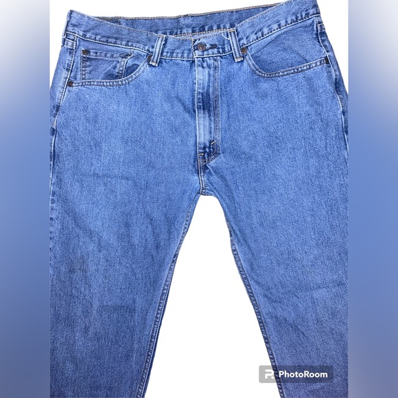 Levi’s VTG Men’s 505 Blue Jeans Red Tab 36x32 EUC Straight Leg Loose Fit Pants - Picture 9 of 17